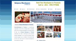 Desktop Screenshot of kalyanamandapamintirumala.com